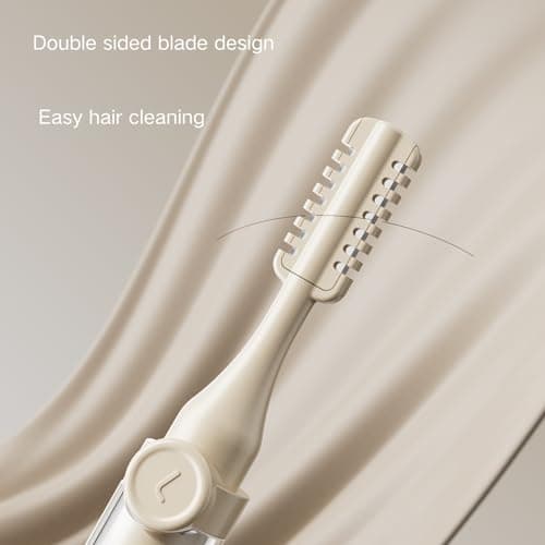 2026 2-in-1 Nasal Hair Cutter, Double Sided Nose Hair Cutter with Lid, Updated Portable 360 ° Rotating Manual Nose Hair Trimmer for Travel (Yellow 3pcs) — view 4