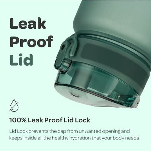 Hydracy Motivational Water Bottle with Time Marker & Fruit Infuser 1 L — view 5