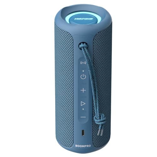 MIATONE Boompro Bluetooth Speakers 36W Portable Speaker with Stereo Sound Bass, Bluetooth 5.3 Wireless IPX7 Waterproof Speaker with USB Type C Charging Port and 5000mAh 16H Playtime (Blue)