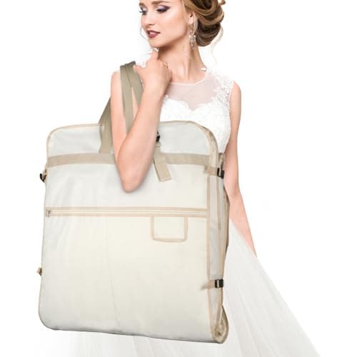 Univivi Wedding Dress Bag,72 Inch Dress Bags Covers,Beige — view 6