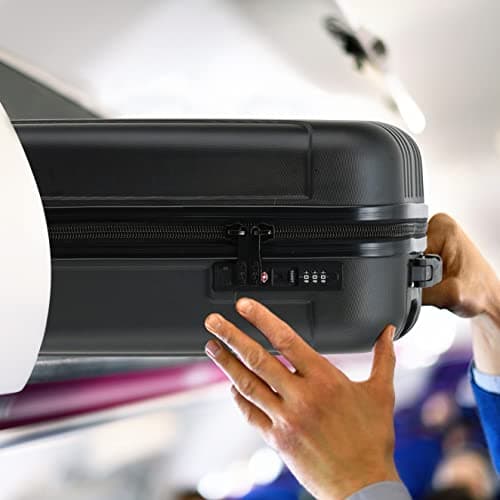 Flight Knight Premium Hard Shell Lightweight Cabin Suitcase - 8 Spinner Wheels - Built-in TSA Lock & USB Port - Luggage Approved for Over 100 Airlines Including Ryanir (Priority) - 55x40x20cm — view 5