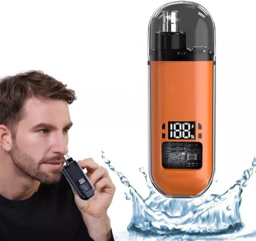 Compact Smart Portable Sleek & Professional Mini Hair Trimmer with Digital Battery LED Display Ultra-Quiet Motor Lightweight & Rechargeable with USB Type C- Precision Grooming Tool — view 6