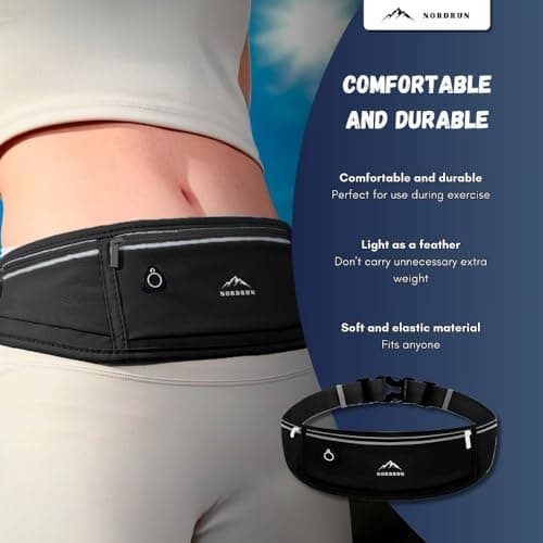 Adjustable and Waterproof Running Belt Suitable for All Phones | Running Belts for Women and Men | Phone Holder for Running | Sporty Waist Bag — view 3