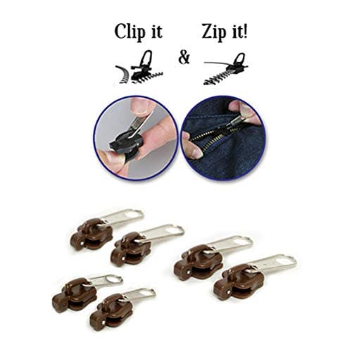 Tnfeeon Zipper Slider Repair Kit, 6-Pack Size Fit for Luggage Jackets and — view 4