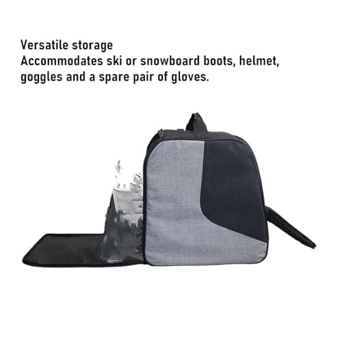 Cocoarm Ski Boot Bag Water Proof Cationic Fabric Snow Boot Backpack 52L Large Capacity with Helmet Gloves Goggles Storage for Ski Travel Men and Women 36x24x38cm — view 4