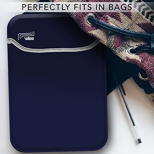 Vibe 16 Inch Laptop Sleeve Protective Case [Skin Pouch Cover] Neoprene Sleeve Compatible for MacBook Pro 2019, 15-inch old MacBook Pro Retina, 15-inch Surface Book, Lenovo IdeaPad S145 Blue — view 2
