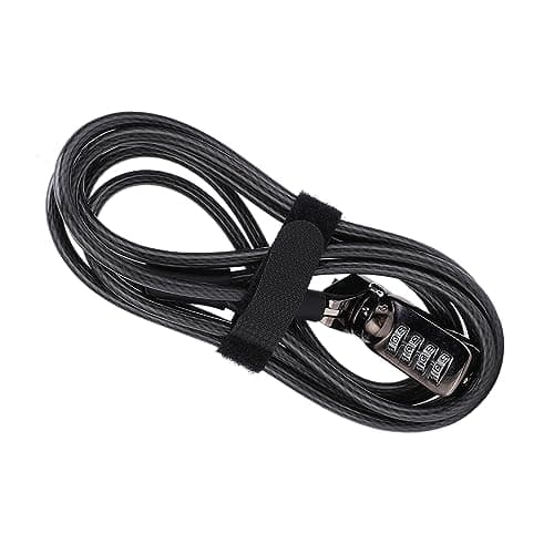Keyless Steel Cable Combination Lock for Laptop Computer, 3 Pack with — view 3