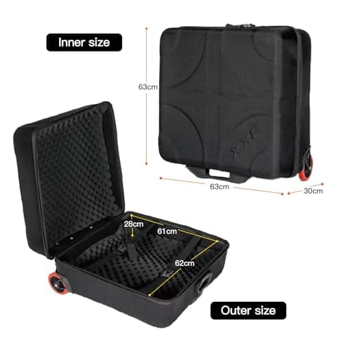 Ejoyous Folding Bike Travel Case, EVA Hard Shell, Lightweight Storage Box, Easy Packing, Ideal for Folding bicycl and Travel (E1919) — view 5