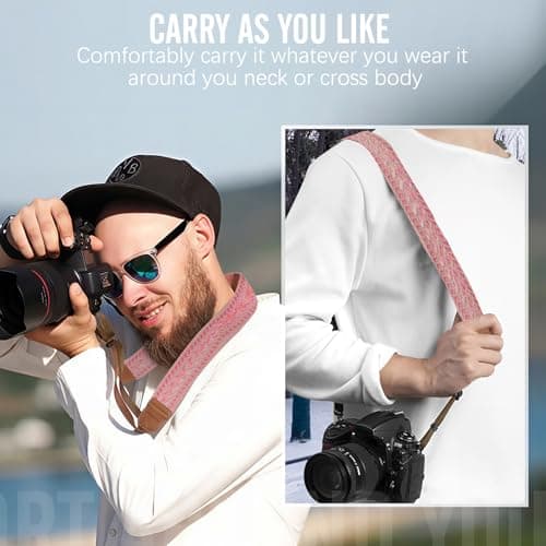 MoKo Camera Strap Compitable with Canon/Sony/Nikon/Minolta/Panasonic/DSLR — view 6