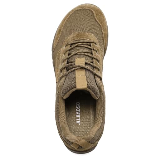 JUJIAOSO Unisex Wide Barefoot Shoes for Men Women Outdoor Trail Running Minimalist Walking Shoes Lightweight and Breathable(Brown,UK 10) — view 5