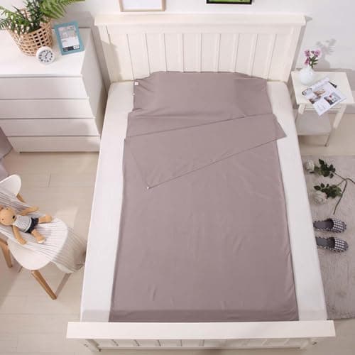 Sleeping Bag Liner - Travel Sleeping Bag Liner, Foldable Travel Sheet Sleeping Bag Liner | Lightweight Compact Sleeping Bag Sheets for Camping & Traveling — view 2