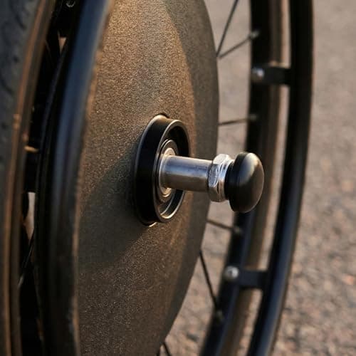 FOMIYES Wheelchair Mobility Scooter Accessories Quick Release Axle, Stainless Steel 12mm X 110mm, Portable Wear Resistant Spare Part for Sports and Drive Travel, Outdoor Activities — view 5