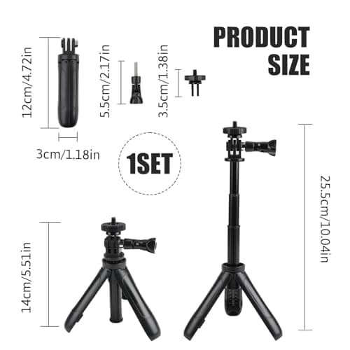 Selfie Stick for GoPro Mini Tripod Stand with Extension Pole, 25cm — view 2