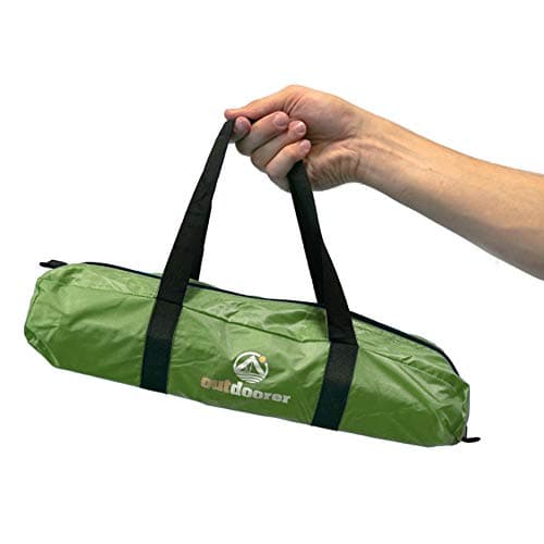 outdoorer Helios Air Beach Shelter Travel Beach Shelter with UV Protection 80 & Lockable Window Beach Tent for Travel (Green) — view 5