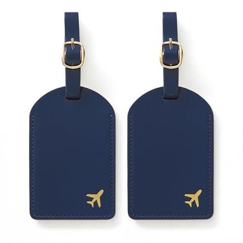 toTravelGear Luggage Tags for Suitcases, PU Leather Travel Tags for Luggage