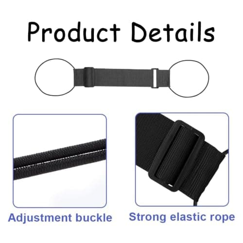 4 Pack Multi Use Strong Adjustable Luggage Connector Straps, Multiple Suitcases During Transit, Attach Backpacks to Rolling Luggage for Movement, Quickly Identify Luggage on Conveyor Belts — view 4
