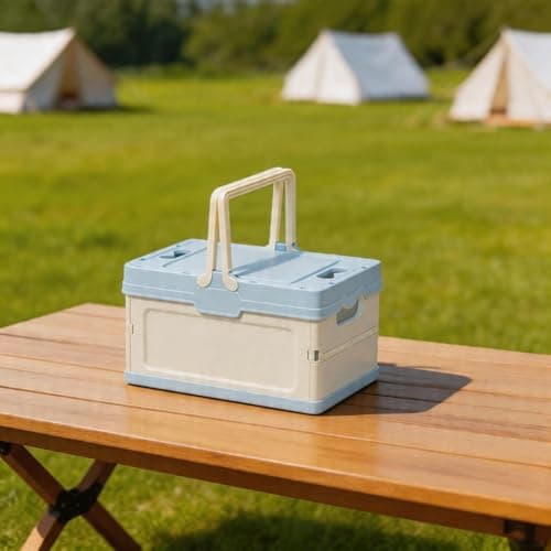 PureBowlic Foldable Storage Box for Car Trunk, Home & Picnic Collapsible PP Organizer Bin for Toys, s & Supplies, Compact 25x17.2x14.6cm, Space Saving Solution(Purple) — view 5