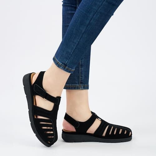Diarilip Closed Toe Sandals for Women: Comfortable Walking Fisherman Shoes — view 6