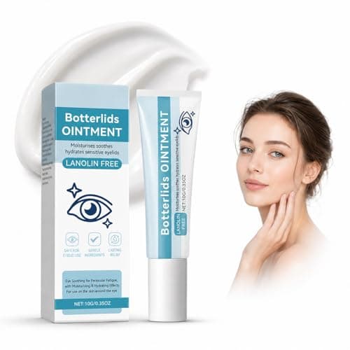 Lanolin Free Eyelid Ointment for Dry Irritated Sensitive Eyelids, Soothing Eye Cream - Moisturising Eye Care for Flaking Tight Skin - Non-Greasy Gentle Cream for Daily Care (10G)