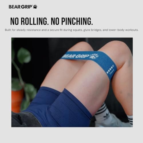 Bear Grip Resistance Bands - Fabric Elastic Bands | Mini/Grey Shade — view 5