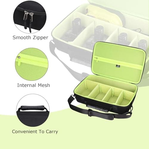 Tourmate Hard Storage Case for Ryobi 18V/PBLMT50B ONE+ HP 18-Volt Multi Tool - Travel Case for Milwaukee 2836-20/2526-20 M12 Multi-Tool(Box for Sale) (Black & Green, M) — view 4