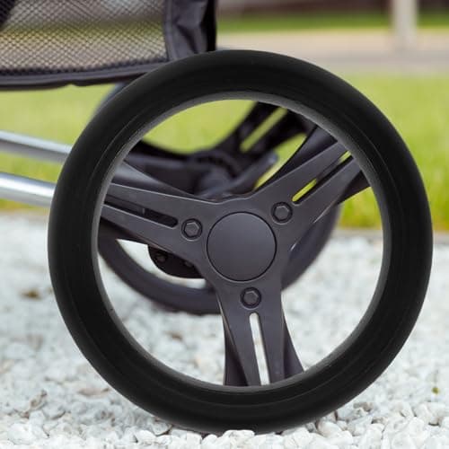 1pcs Baby Stroller Wheel 1 Pair Replacement Rubber Pushchair Wheels — view 5