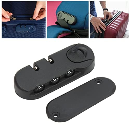 Luggage Lock, Suitcase Password Lock, 3 Digits Zinc Alloy Travel Luggage Code Lock Replacement Customs Lock Security Lock for Toolbox Storage Bag Travel Business — view 2