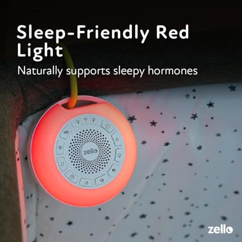 Zello Portable Pro Max White Noise Machine Baby Sleep Aid – 55+ Hour Battery, 30 Advanced Sounds, Coloured Night Light, Smart Memory & Timer, Rechargeable for Travel & Home — view 5