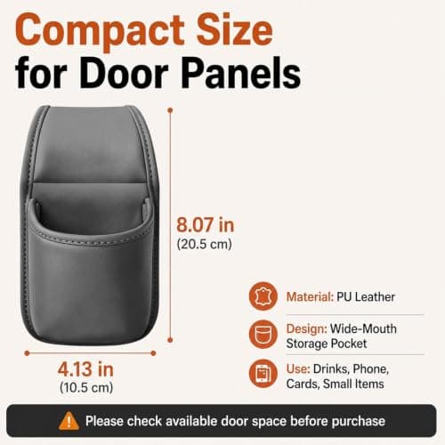 Car Cup Holder Universal Leather Scratch-Resistant Vehicle Organizer — view 5