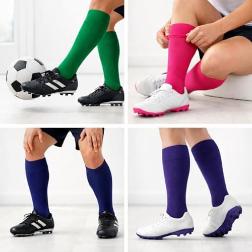 1STLY FITNESS Adults Knee High Football Rugby Hockey Socks - 1 Pair Yellow — view 2