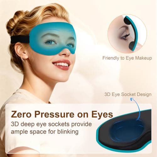 Gritin 100% Blackout Sleep Eye Masks for Women&Men, Side Sleepers Friendly — view 3