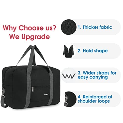 Narwey Easyjet Cabin Bag 45x36x20 New Easyjet Underseat Foldable Travel Bag — view 4