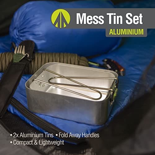 Summit Set of 2 Nesting Aluminium Mess Tins for Camping & Cooking — view 5
