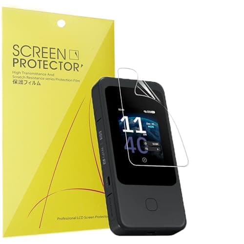 Lamshaw Compatible for GL.iNet Meet Mudi 7 Screen Protector, [6 Pack] Full Coverage TPU Clear Film Compatible with GL.iNet Meet Mudi 7 Wi-Fi 7 GL-E5800 Travel Router (6 Pack)