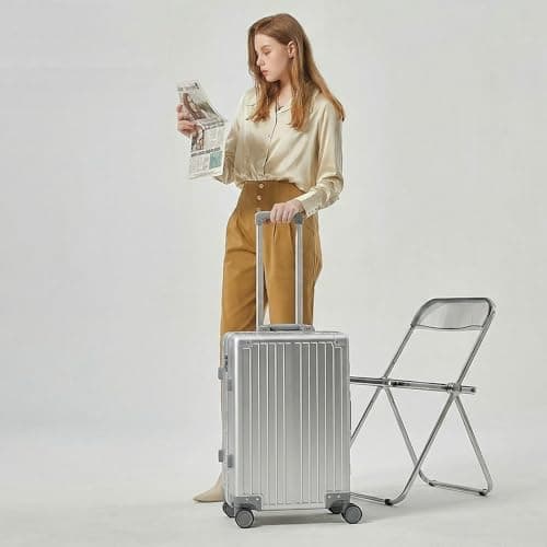 Simcat All Aluminum 20 Inch Carry-On Luggage with TSA Lock — view 2