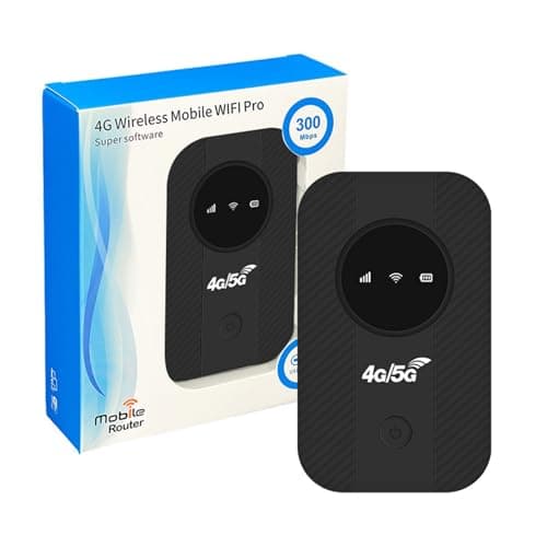 Portable WiFi Travel Router for Travel - 4G/5G Mobile WiFi Portable Hotspot Router with SIM Card Slot,Pocket-Sized MiFi Modem for Travel & Remote Work,4G LTE Mobile WiFi Hotspot for Outdoor (D)