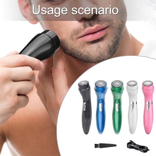 USB Rechargeable Shaver Travel Friendly Electric Trimmer with Powerful Motor Shaving Device for Hotel Airport Use Powerful Shaving Device — view 2