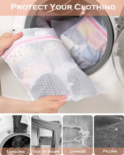 Mesh Laundry Net for Washing Machine - Bag for Bra, Travel, Shoes, Suitcase, Socks, Underwear, Baby Clothes — view 3
