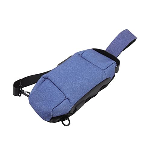 NinGYiYan Anti Theft Chest Bag,for Outdoor Travel,with Combination Lock,Headphone Hole, Fabric,Comfortable Handle,Multifunctional Pockets (Blue) — view 4