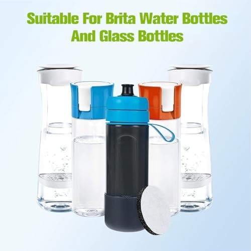 8 Pack Micro Water Filter Discs for Brita Fill and Go Water Filters Bottles Carafes, NSF42 Certified Mini Water Filter Disc Replacement for Reducing Chlorine, Microparticles and Other Impurities — view 5