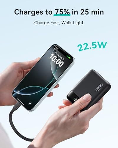 INIU 20000mAh Power Bank, Smallest Fast Charging 22.5W Portable Charger, USB C In&Out Mini Powerbank, Phone Battery Pack for iPhone 17 16 15 Pro Samsung S25 S24 Airpods iPad etc Travel & Camping — view 5