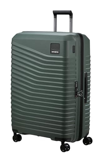 Samsonite Intuo - Spinner L, Expandable Suitcase, 75 cm, 105/115 L, Green (Olive Green)