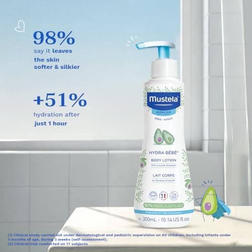 Mustela Hydra Bebe Baby Lotion - Subtle Natural Scent - Hydrating - 300ml — view 2