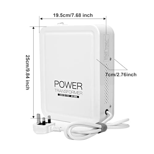 uyoyous 2000W Step Down Voltage Converter Transformer 240V ~110V Step Down Transformer US to UK with Temperature Control Circuit Breaker Protection — view 2