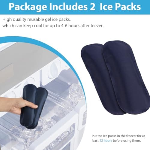 ACWOO Insulin Cooler Travel Case With 2 Ice Packs - Portable Medicine Cooler for Diabetic Supplies, Insulin Pen Storage and Small Travel Pack — view 4