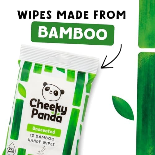 The Cheeky Panda Bamboo Hand Wipes | 12 Travel Wipes | 100% Plastic Free and Biodegradable Wet Wipes (Pack of 3) — view 4