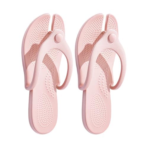 [yanzunlrn] Folding Travel Slippers Unisex EVA Sandals Lightweight Non-Slip Travel Slippers for Beach Bathroom Hotel Shower Shoes, D, L~XL A