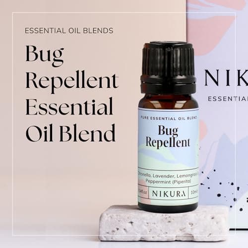 Nikura Insect Bug Repellent Essential Oil Blend - 10ml | Made from Citronella, Lavender, Lemongrass & Peppermint | Perfect for Aromatherapy, Diffuser, Repelling | Vegan & UK Made — view 5
