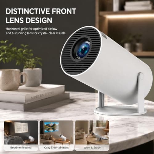 BookCast Smart Projector, Mini Projector for Bedroom Ceiling — view 4