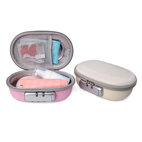 2 Compact Travel Security Case with Combination Protective for Valuables Privacy Defense Locks Box with Combination Locks — view 5